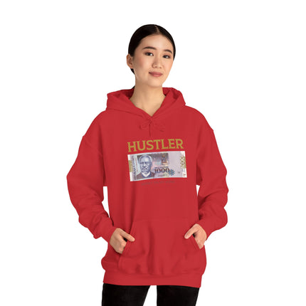 Hustler Spirit Hoodie Haitian 1000 Goud Graphic Unisex Streetwear Motivational Heavy Blend Sweatshirt