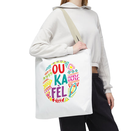 Ou Ka Fè’l Limited Edition Creole Motivation Tote Inspirational Haitian Design - CreoleSizzle