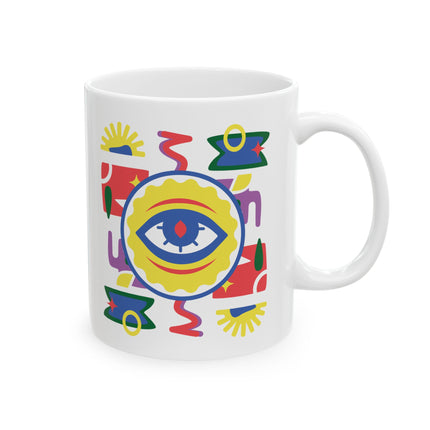 The Eye of the Ancestors Limited Edition Afro Haitian Spiritual Protection Ceramic Mug - CreoleSizzle
