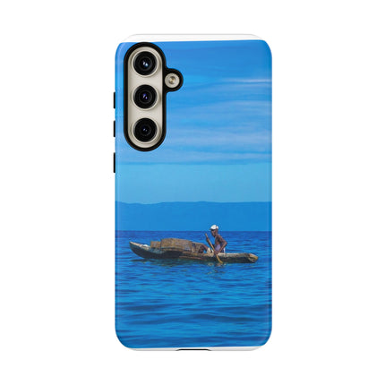 Haitian Fisherman Phone Case – Coastal Art Design – Durable, Stylish Caribbean Inspired Case - CreoleSizzle