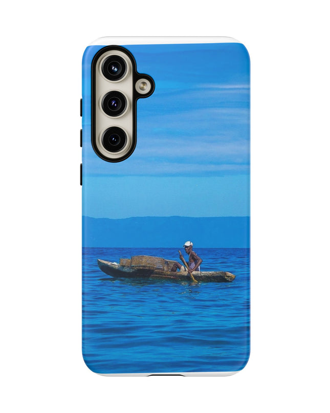 Haitian Fisherman Phone Case – Coastal Art Design – Durable, Stylish Caribbean Inspired Case - CreoleSizzle