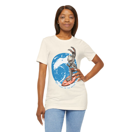 Playful surfing donkey character with tropical personality Bold ocean wave artwork with bright beach energy Funny open ended phrase that creates conversation Perfect for beach lovers, vacation outfits...