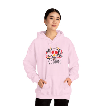 Sacred Rebel Vodou Skull Power Hoodie Afro-Haitian Heritage Series Unisex Heavy Blend Sweatshirt