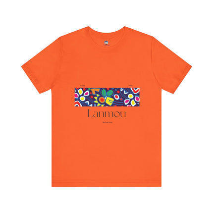 Lanmou Haitian Love T-Shirt Haitian Romance Series Unisex Premium Crewneck Vibrant Graphic Tee for Trendsetters