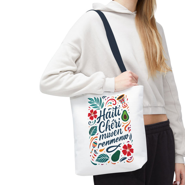 Haiti Chéri Mwen Renmenw Limited Edition Heritage Tote Love Letter to Haiti - CreoleSizzle