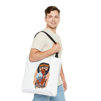 Haitian Loud & Proud Premium Cultural Tote Bags Limited Artist Edition - CreoleSizzle