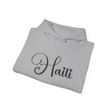 The Calligrapher’s Mark Minimalist Haiti Hoodie Cultural Pride Series Unisex Premium Hoodie
