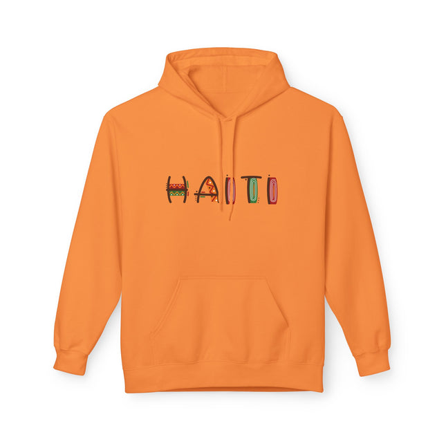 Haiti Pride Graphic Hoodie Unisex Fleece Comfortwear for Cultural Expression & Everyday Style