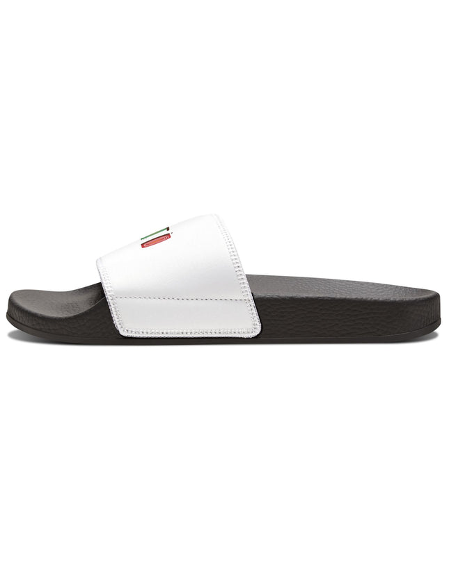 Haiti Pride Slide Sandals Minimalist Heritage Edition