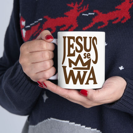 Jezi se Wa Limited Faith and Heritage Edition Ceramic Mug Haitian Spiritual Pride Design - CreoleSizzle