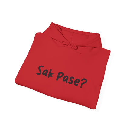 Sak Pasè? Haitian Greeting Hoodie Cultural Streetwear Unisex Premium Hooded Sweatshirt Caribbean Pride Series