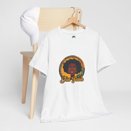 Jèn Fanm Haitian T-Shirt – Bold, Beautiful, and Unapologetically You Inspirational Unisex Heavy Cotton Tee with Haitian Design - CreoleSizzle