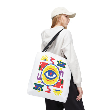 Vodou Eye Haitian Spiritual Art Tote Afro-Haitian Mysticism Design - CreoleSizzle
