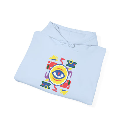 The Watchful Spirit Creole Eye Protection Hoodie Afro-Haitian Heritage Series Unisex Heavy Blend Sweatshirt