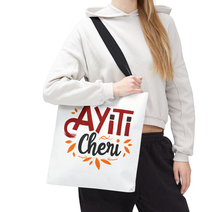 Ayiti Chéri Limited Edition Heritage Tote Bag Sweet Haiti Design - CreoleSizzle