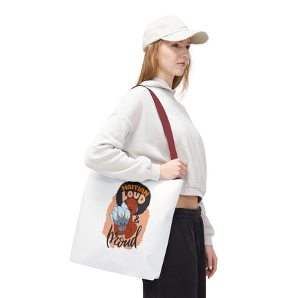 Haitian Loud & Proud Premium Cultural Tote Bags Limited Artist Edition - CreoleSizzle