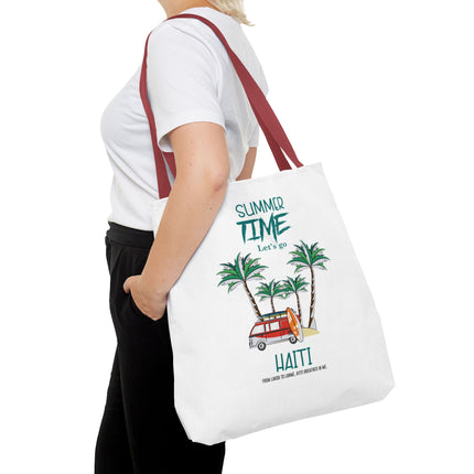 Summer Time Haiti Limited Edition Tropical Design Tote Haitian Beach Vibes - CreoleSizzle