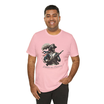 Liberté ou La Mort – Revolutionary Heritage Sweatshirt | Haitian Pride Apparel, Unisex Jersey Short Sleeve Tee - CreoleSizzle