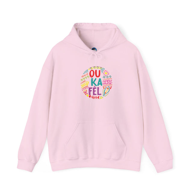 “Ou Ka Fè’l” Motivational Hoodie Unisex Heavy Blend™ Sweatshirt Haitian Creole Inspired Design Cozy Pullover for Daily Inspiration