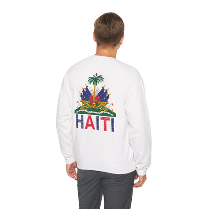 Ayiti Pride Haitian Heritage Crewneck Sweatshirt Unisex Fleece Cozy Cultural Apparel, Casual Fashion, Gift for Him/Her