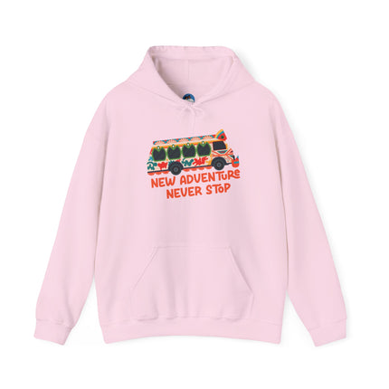 Tap-Tap Spirit New Adventure Never Stop Hoodie Haitian Travel Culture Series Unisex Adventure Sweatshirt