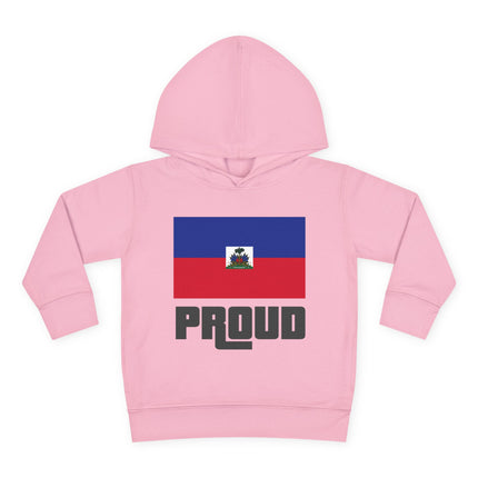 Haitian Pride Toddler Hoodie GTA-Inspired Flag Design Cozy Fleece Pullover Cultural Heritage Kidswear