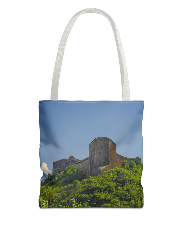 Haitian Citadelle Laferrière Tote Bag – Historical Haiti Travel Bag – Durable All-Over Print Shopping Bag - CreoleSizzle