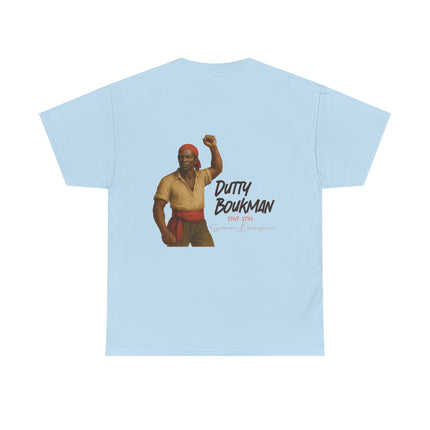 Dutty Boukman Unisex Cotton Tee Afrocentric Heritage Shirt Revolutionary Design History Lover’s Gift Inspirational T-Shirt