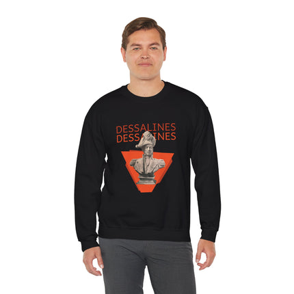Bold Dessalines Crewneck Sweatshirt Haitian Independence Statement Piece Unisex Heritage Pullover Comfortable Sweatshirt