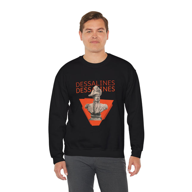 Bold Dessalines Crewneck Sweatshirt Haitian Independence Statement Piece Unisex Heritage Pullover Comfortable Sweatshirt