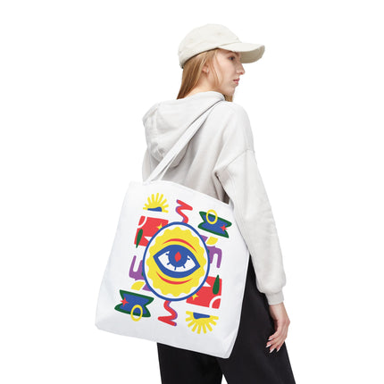 Vodou Eye Haitian Spiritual Art Tote Afro-Haitian Mysticism Design - CreoleSizzle