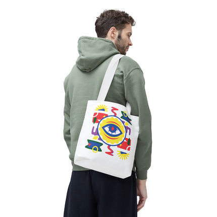 Vodou Eye Haitian Spiritual Art Tote Afro-Haitian Mysticism Design - CreoleSizzle