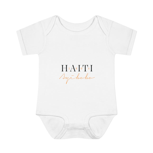 Haitian Heritage Baby Bodysuit Infant Cultural Series Premium Unisex Onesie Cute Infant Apparel, Baby Shower Gift