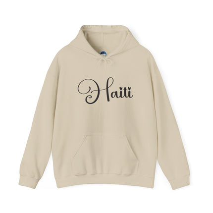 The Calligrapher’s Mark Minimalist Haiti Hoodie Cultural Pride Series Unisex Premium Hoodie