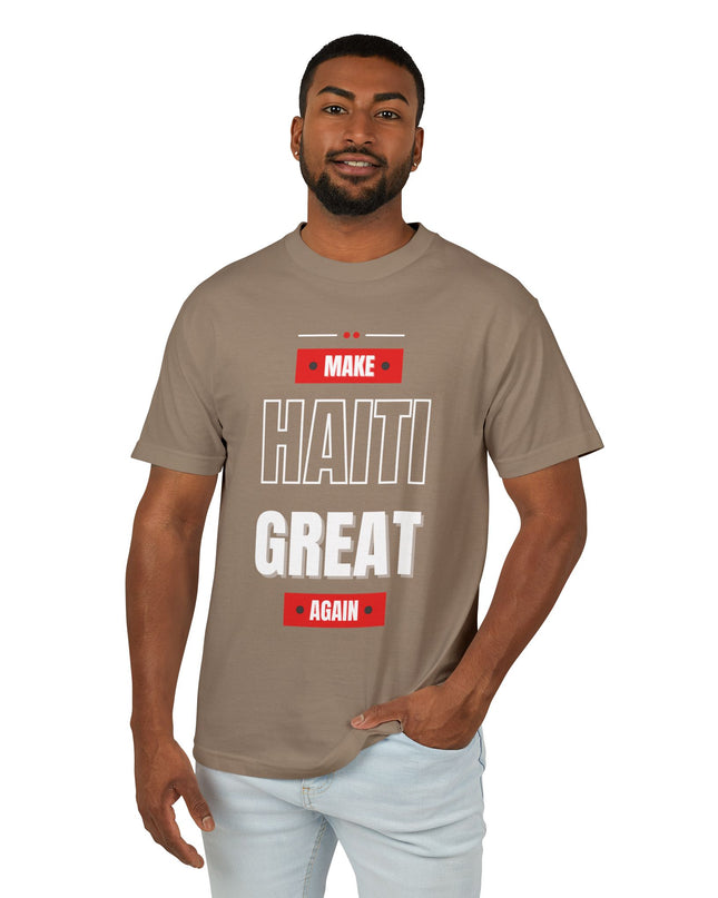 Make Haiti Great Again T-Shirt Haitian Pride Statement Sustainable & Durabl Unisex Garment-Dyed Heavyweight Cotton Tee - CreoleSizzle