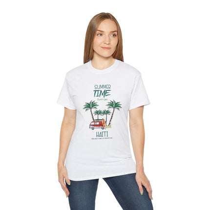 Summer Time in Haiti  Tropical Escape Tee  Haitian Sunshine Series  Unisex Ultra Cotton Tee,
