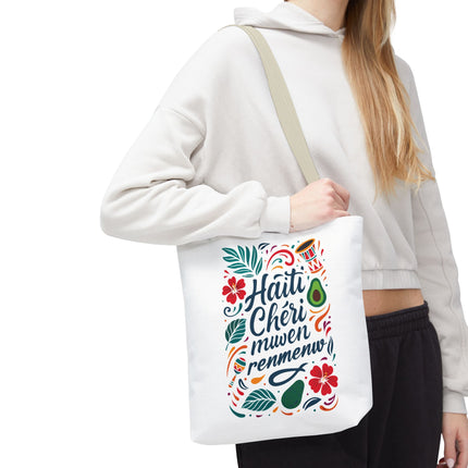 Haiti Chéri Mwen Renmenw Limited Edition Heritage Tote Love Letter to Haiti - CreoleSizzle