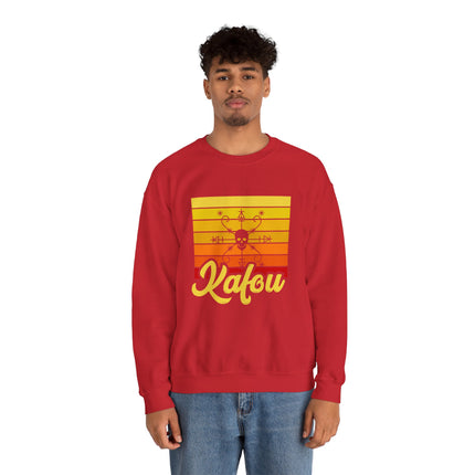 Exclusive Kafou Sweatshirt Symbol of Strength Culture and Spirituality with Comfort and Style - CreoleSizzle