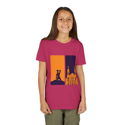 Heritage Reflections Youth T-Shirt Haitian Pride Tee Cultural Symbolism Graphic Shirt for Kids, Family Outings, School Events