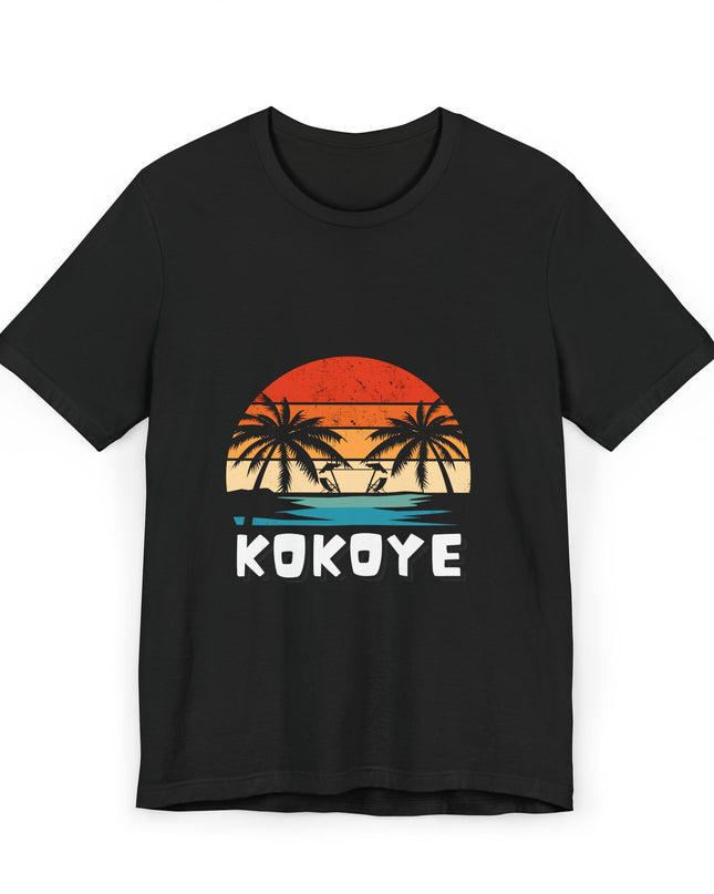 Kokoye Tropical Haitian T-Shirt Caribbean Culture & Coconut Beach Vibes Haitian Culture Soft Cotton Classic Fit Unisex Jersey T-Shirt - CreoleSizzle