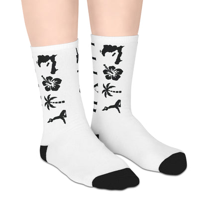 Haiti Nature Emblem Limited Heritage Mid Length Socks Coastal And Tropical Edition