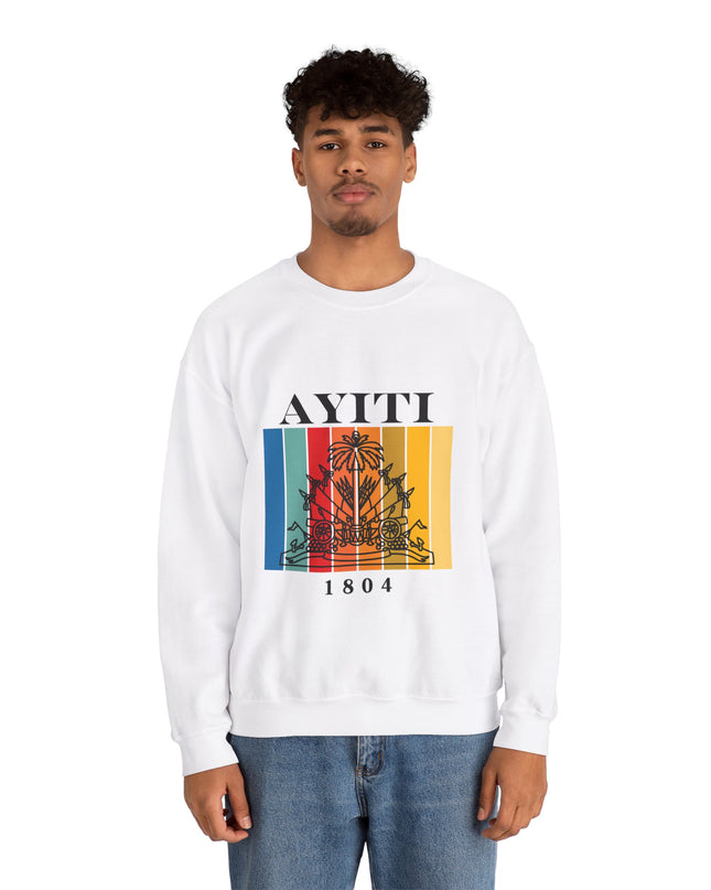 Ayiti 1804 Haitian Flag T-Shirt - Bold Haitian Pride Shirt for Cultural Heritage - CreoleSizzle