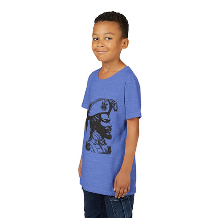 Youth Historical Figure T-Shirt Haitian Freedom Fighter Graphic Tee Black History Month Kids Apparel Cultural Heritage Gift