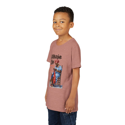 Catherine Flon Heritage Kids T-Shirt  Haitian History & Art-Inspired Graphic Cultural Pride Shirt, Youth Short Sleeve Tee