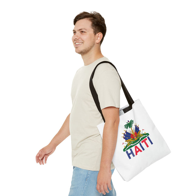 Ayiti Crayon Emblem Educational Heritage Tote Bag Diaspora Kids Edition - CreoleSizzle