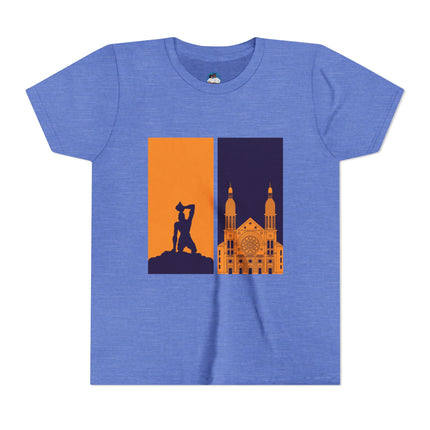 Heritage Reflections Youth T-Shirt Haitian Pride Tee Cultural Symbolism Graphic Shirt for Kids, Family Outings, School Events