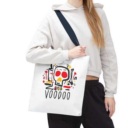 Voodoo Art Haitian Spiritual Symbols Tote Afro-Caribbean Vodou Design - CreoleSizzle