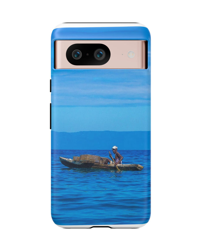 Haitian Fisherman Phone Case – Coastal Art Design – Durable, Stylish Caribbean Inspired Case - CreoleSizzle