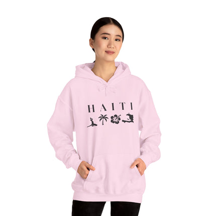 Haiti Island Escape Hoodie Unisex Caribbean Streetwear Tropical Nature Inspired Sweatshirt Caribbean Vibes