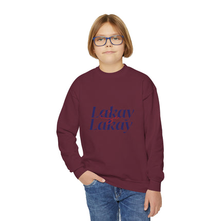 Lakay Lakay Youth Crewneck Sweatshirt Cozy Kids Pullover Haitian Roots Unisex School & Casual Wear